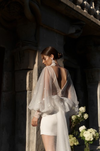 AnneMariee Bridal Modern MINI Standesamt Ballonarm Schleppe Junika Weddings-20220728-6-2